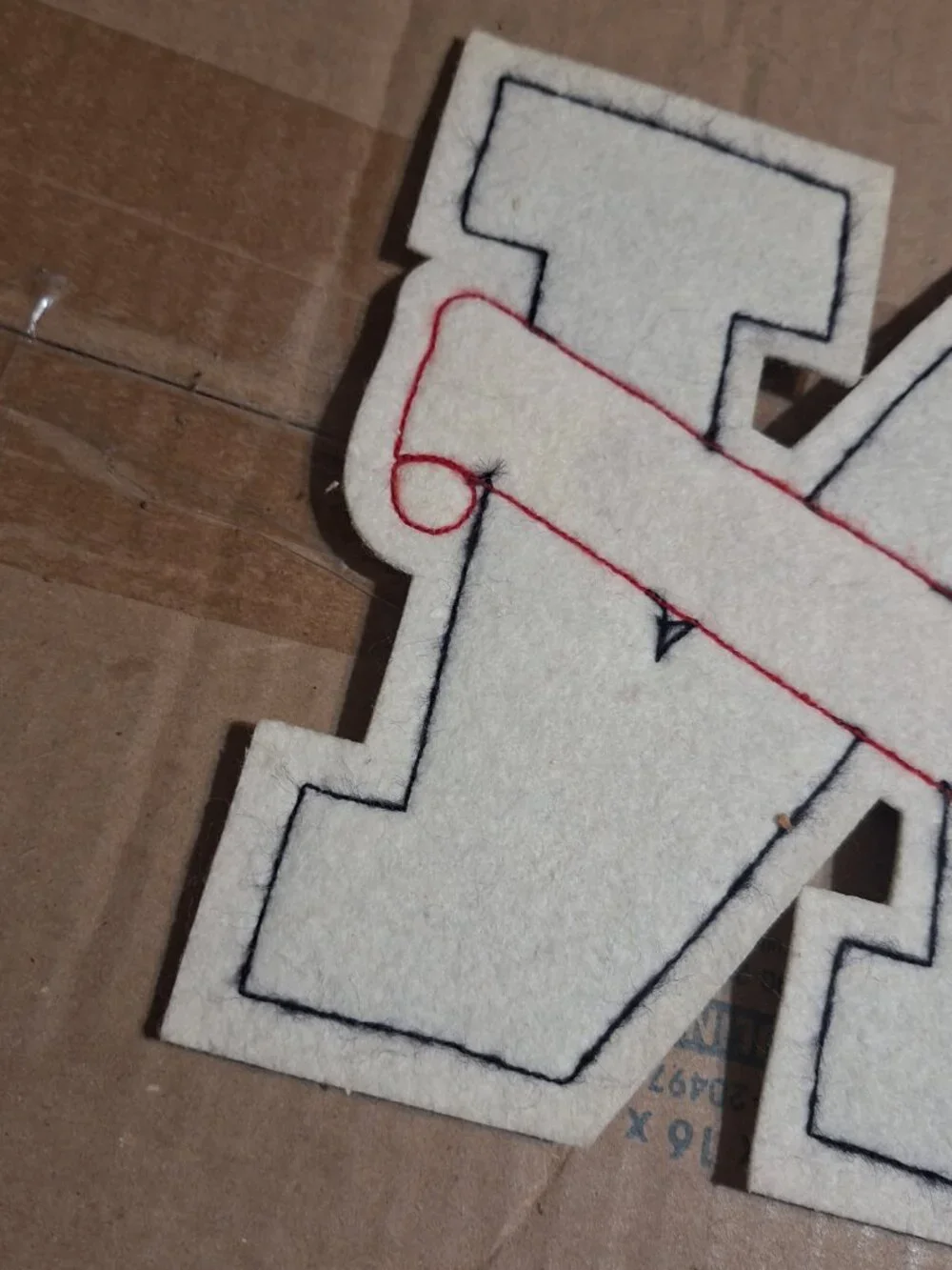 vintage letter N BAND jacket patch